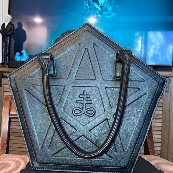 Killstar Handbags - Killstar Pentagram Goth handbag purse